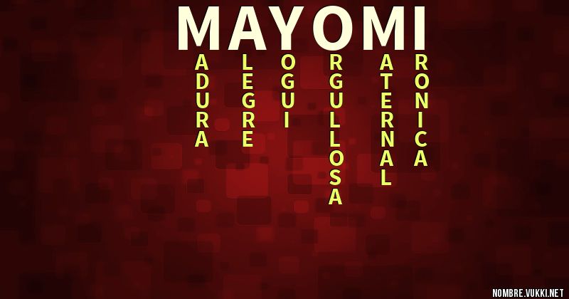 Acróstico mayomi