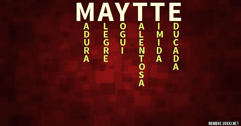 Acróstico maytte