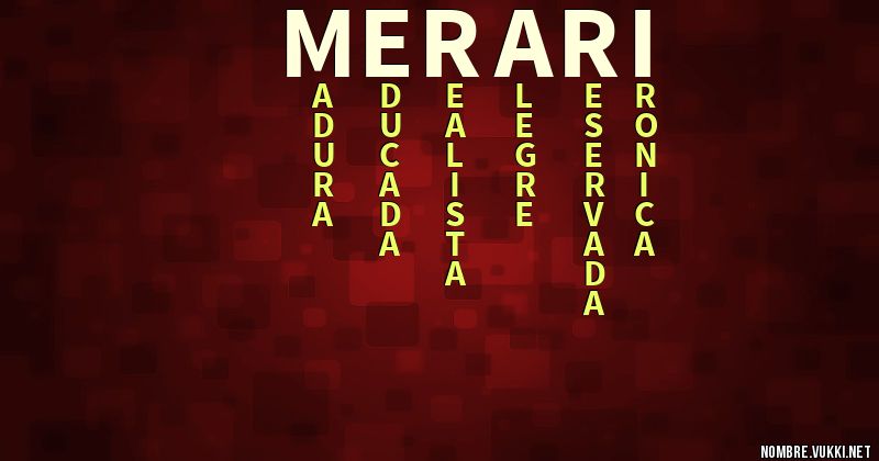 Acróstico merarí