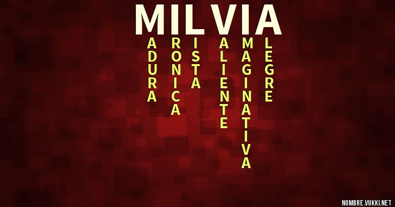 Acróstico milvia