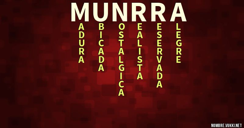 Acróstico munrra