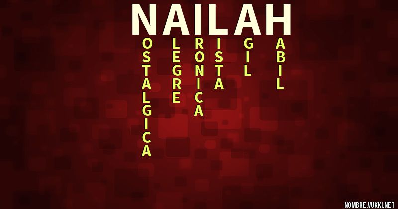 Acróstico nailah