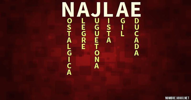 Acróstico najlae