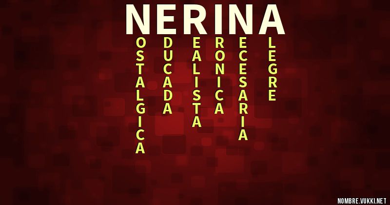 Acróstico nerina