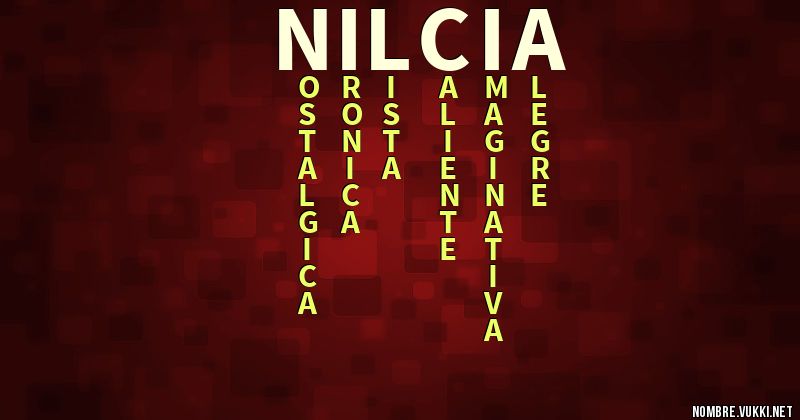 Acróstico nilcia