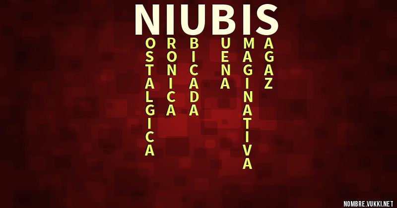 Acróstico niubis