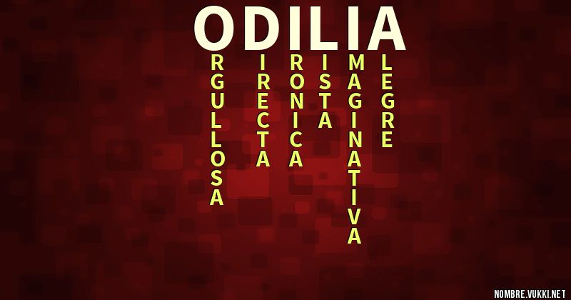 Acróstico odilia