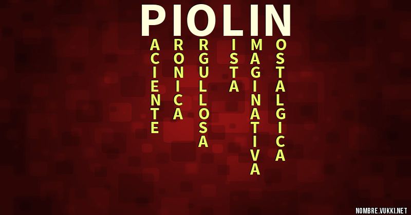 Acróstico piolín