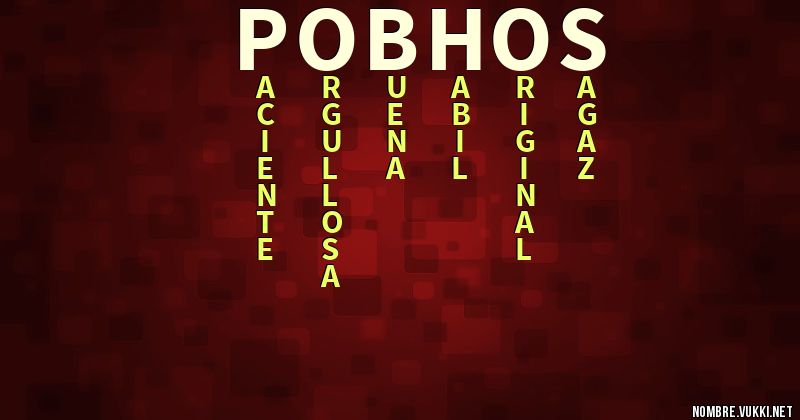 Acróstico pobhos