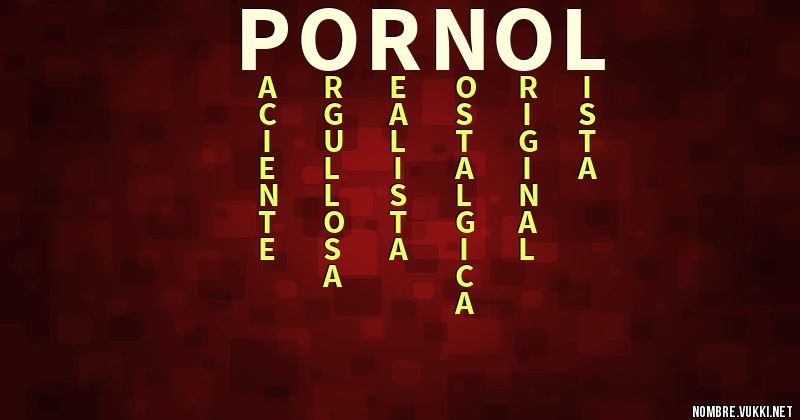 Acróstico pornol