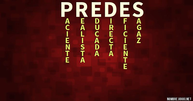 Acróstico predes