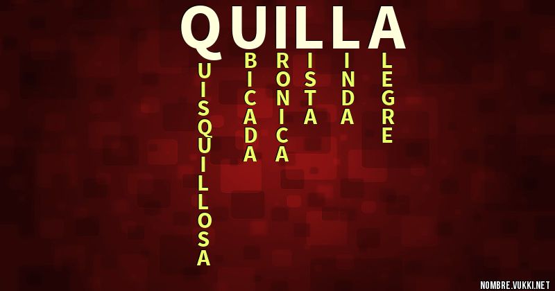 Acróstico quilla