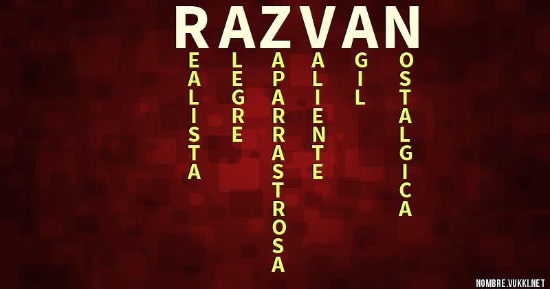 Acróstico razvan