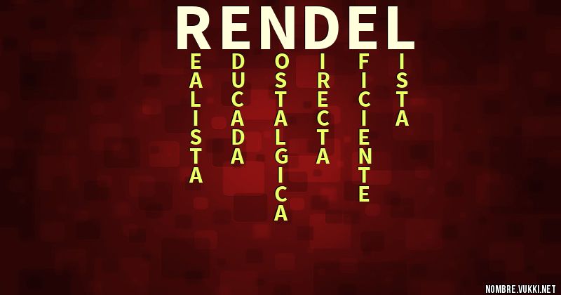 Acróstico rendel