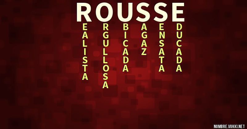 Acróstico rousse