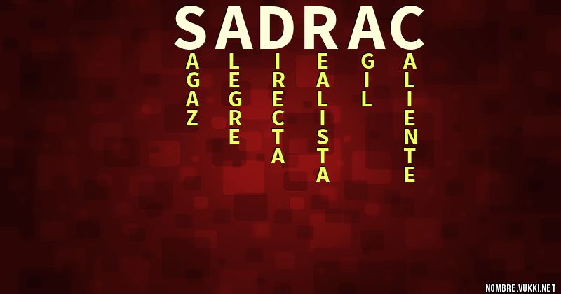 Acróstico sadrac