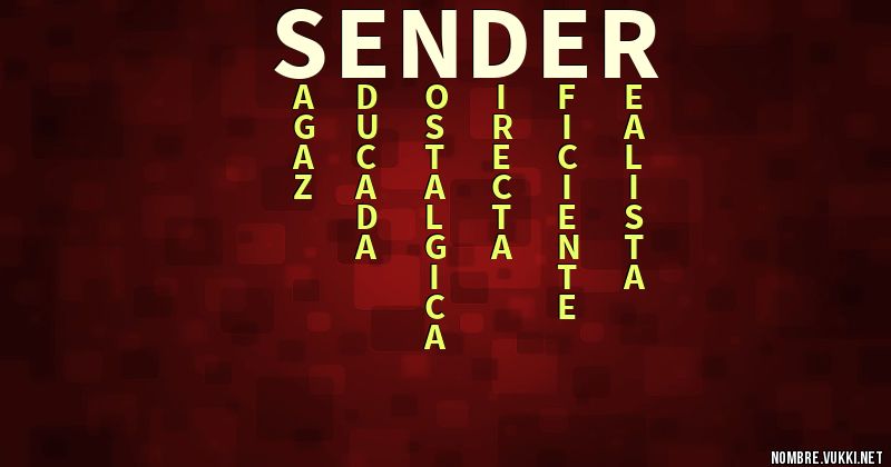 Acróstico sender