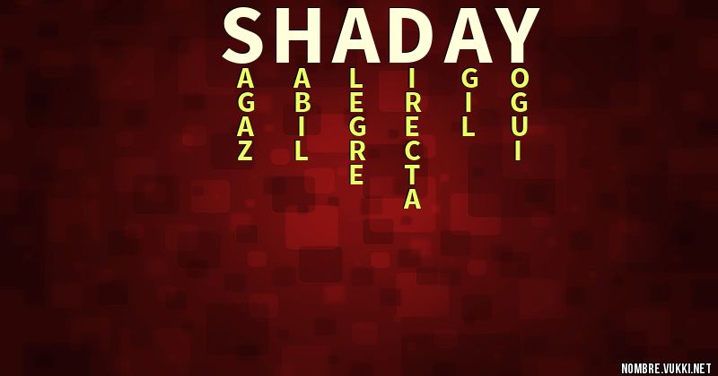 Acróstico shaday