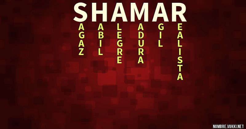 Acróstico shamar