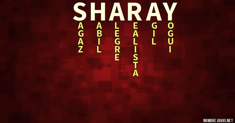 Acróstico sharay