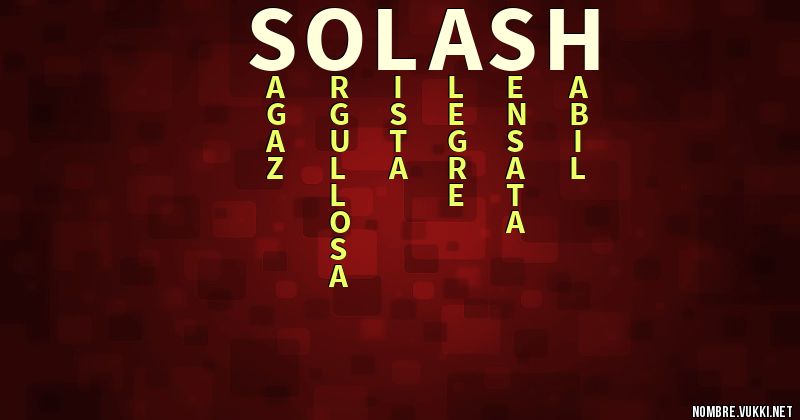 Acróstico solash