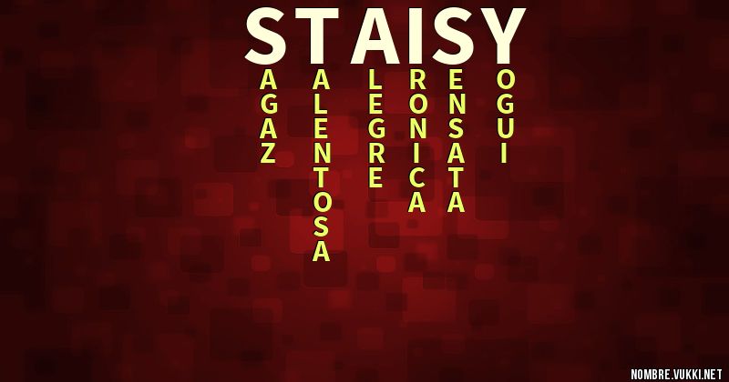 Acróstico staisy