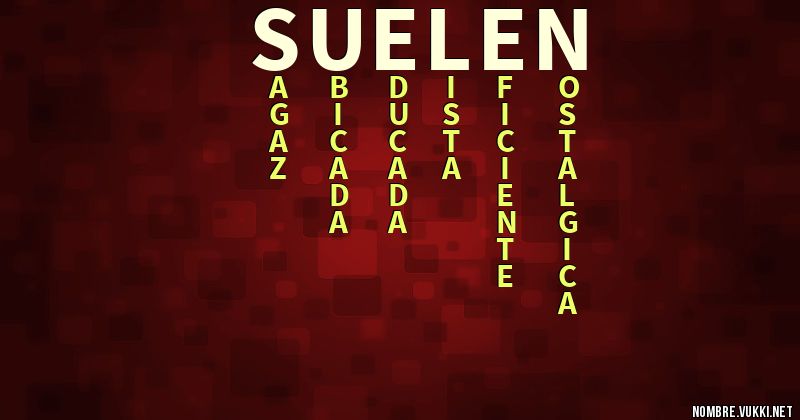 Acróstico suelen