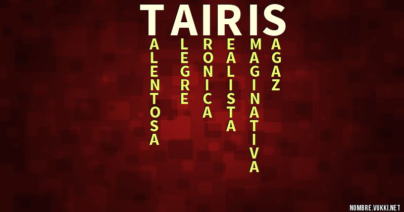 Acróstico tairis