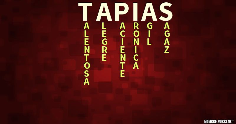 Acróstico tapias