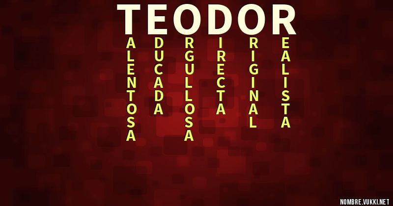 Acróstico teodor