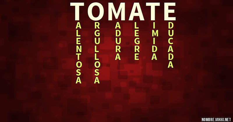 Acróstico tomate