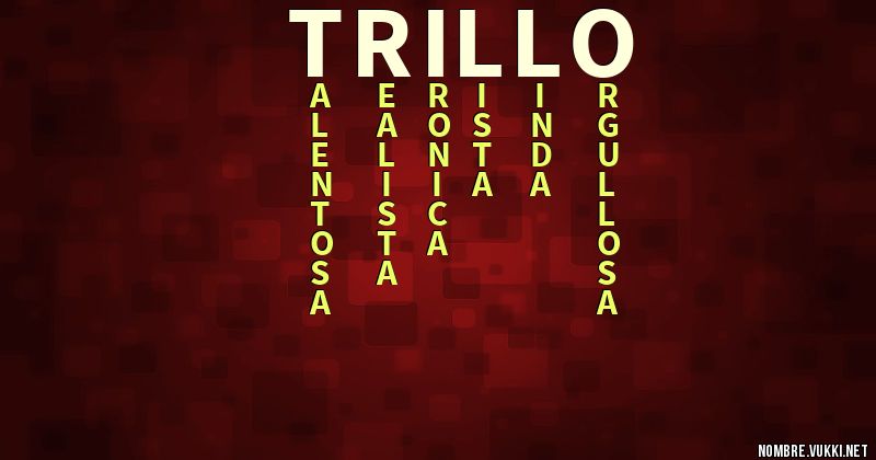 Acróstico trillo