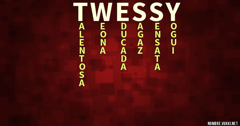 Acróstico twessy