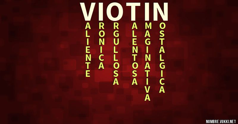 Acróstico viotin