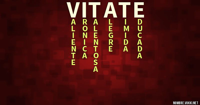 Acróstico vitate