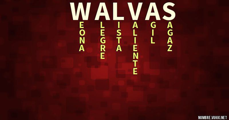 Acróstico walvas
