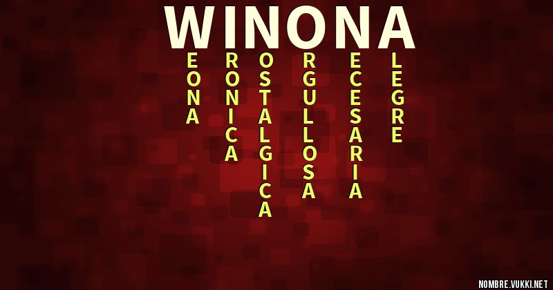 Acróstico winona
