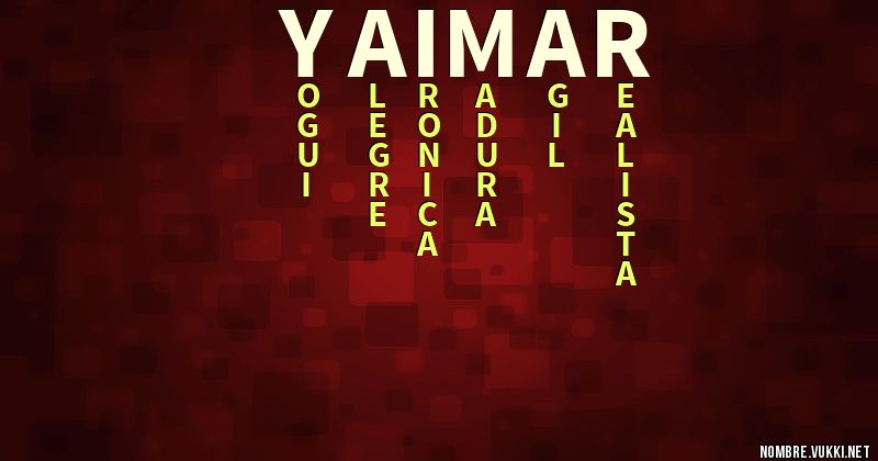 Acróstico yaimar