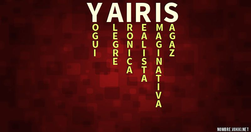 Acróstico yairis