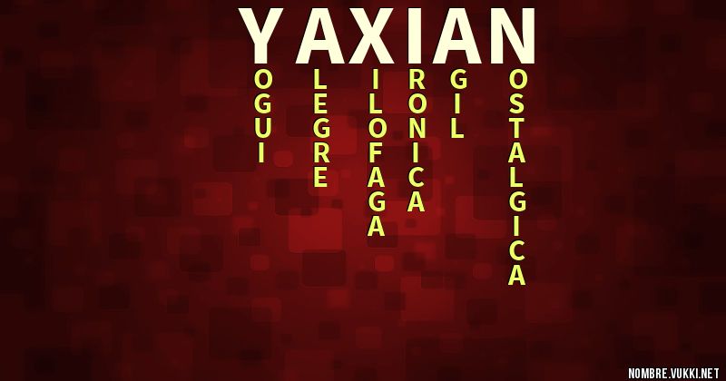 Acróstico yaxian