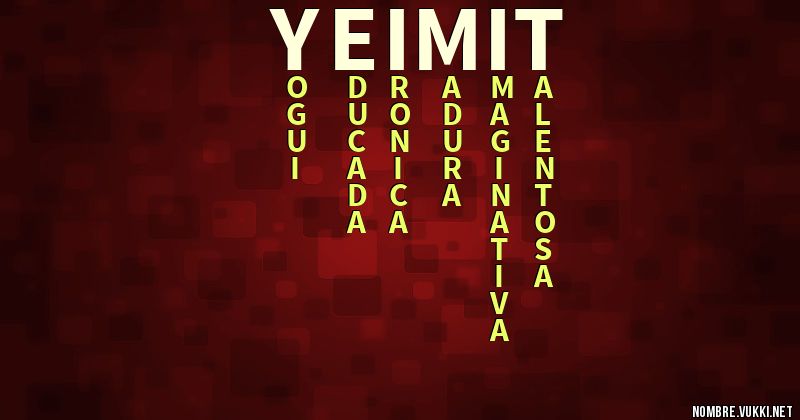 Acróstico yeimit
