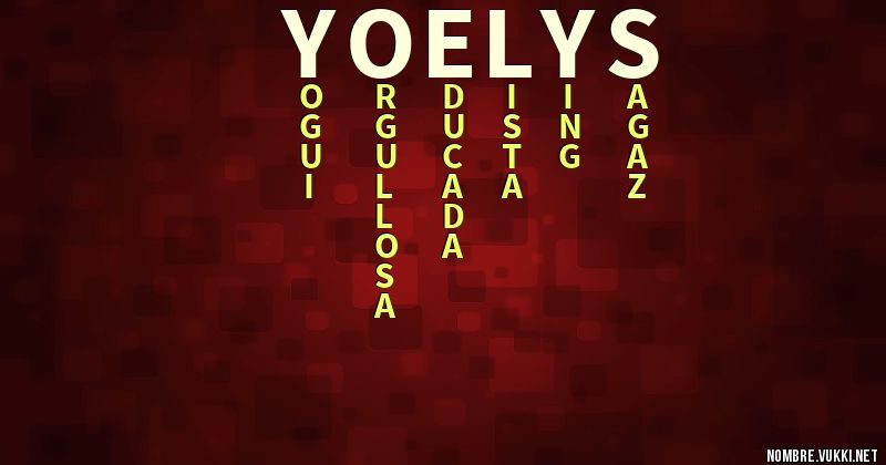 Acróstico yoelys