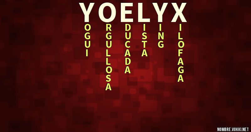 Acróstico yoelyx