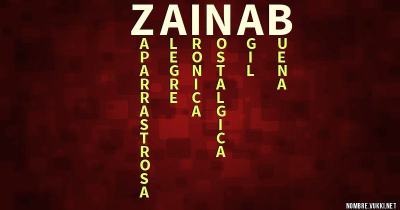 Acróstico zainab