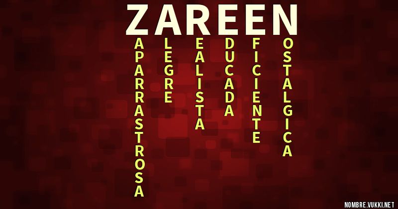 Acróstico zareen