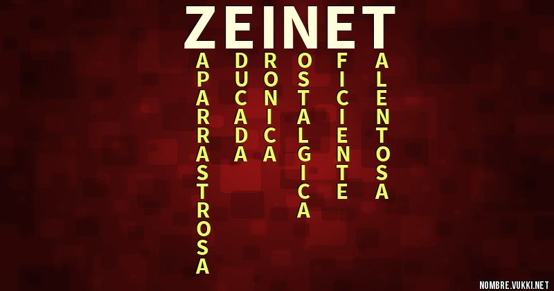 Acróstico zeinet