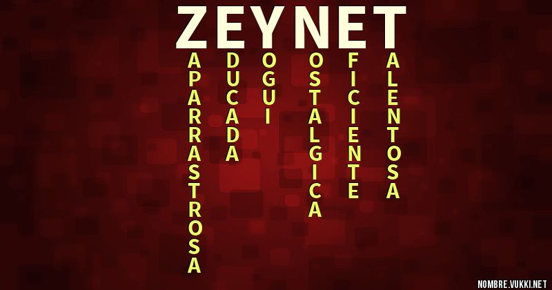 Acróstico zeynet