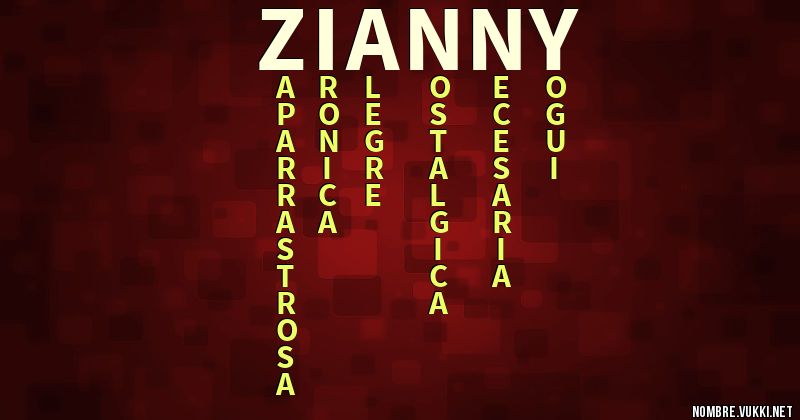 Acróstico zianny