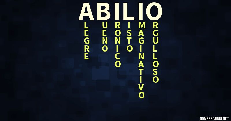Acróstico abilio