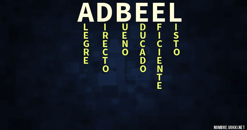 Acróstico adbeel